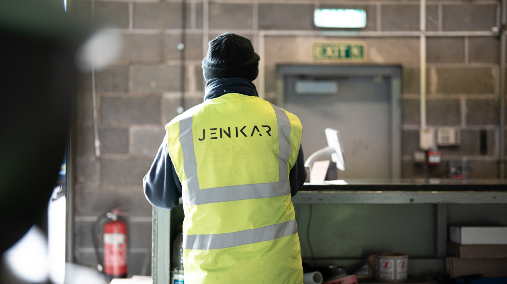 Staff member in warehouse