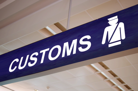 Customs sign